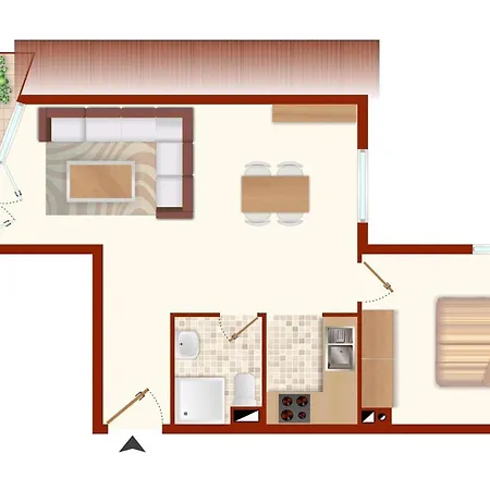Daire Haus Windjammer Krusenstern Laboe