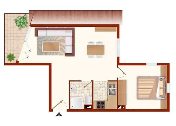 아파트 Haus Windjammer Krusenstern 라보에